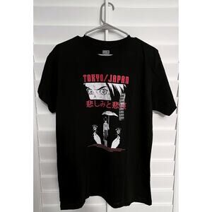 Tokyo Japan Anime Black Shirt - Size Large - New